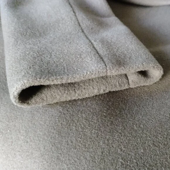 Cinzia Rocca Shawl-Collar Wool Maxi Coat,Taupe size 8 - Picture 13 of 16